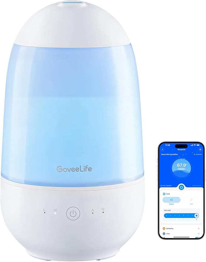 Smart Cool Mist Humidifier | WiFi & Voice Control | Bedroom, Baby, Plants Essential , 