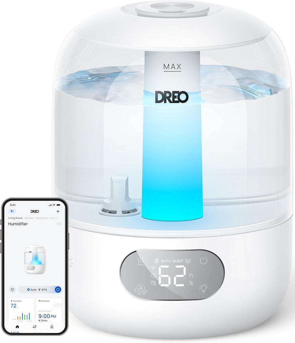 Large Room Humidifier | 3L Top-Fill | 30H Runtime | Cool Mist | Quiet 26dB , 