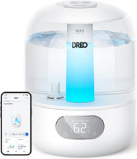 Large Room Humidifier | 3L Top-Fill | 30H Runtime | Cool Mist | Quiet 26dB , 