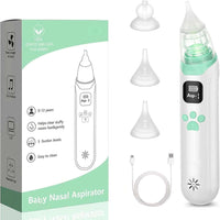 Electric Baby Nasal Aspirator | Safe Suction Nose Cleaner | Anti-Backflow Design for Infants and Toddlers , 