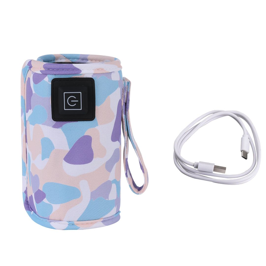 Portable Baby Bottle Warmer Sleeve | Universal Insulated Heating Cover | Temperature Controlled Milk Heating Bag | Travel-Friendly Bottle Warmer , 
