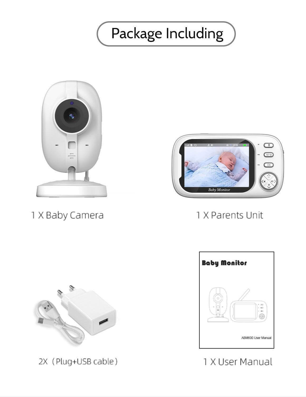 Advanced Baby Monitor | Feeding & Diaper Alert System | Real-time Infant Care Tracker , 