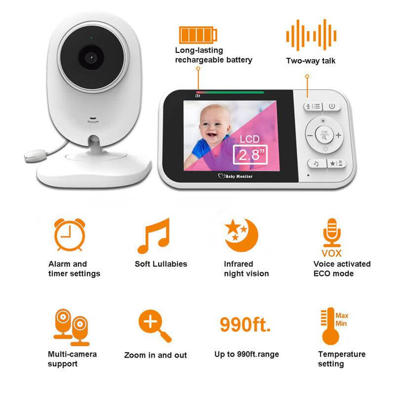 Baby Care Monitor | High-Definition Wireless Baby Camera | Two-Way Audio | Night Vision Infrared , 