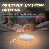 Portable White Noise Machine | Baby Soother & Sleep Aid | Nightlight with Calming Music for Newborns , 