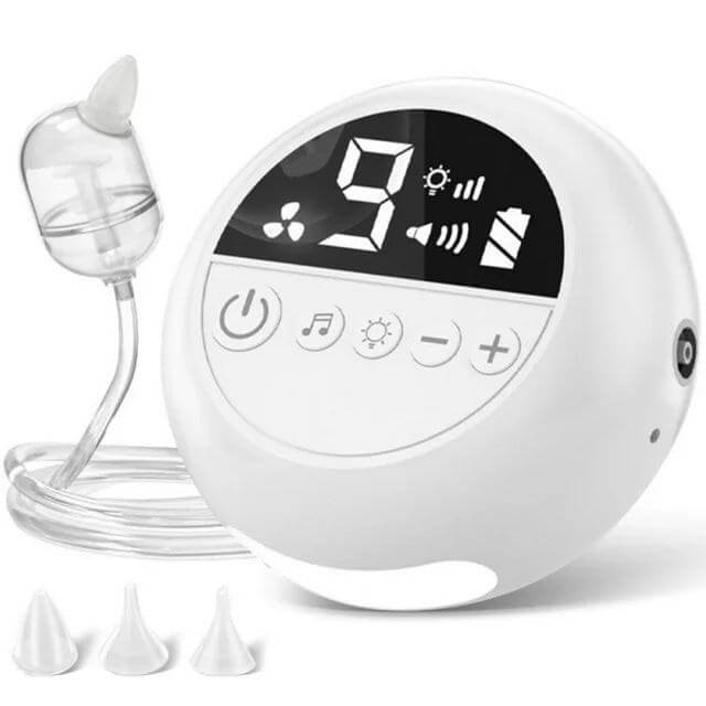 Electric Baby Nasal Aspirator | Safe Suction Nose Cleaner | Anti-Backflow Design for Infants and Toddlers , 