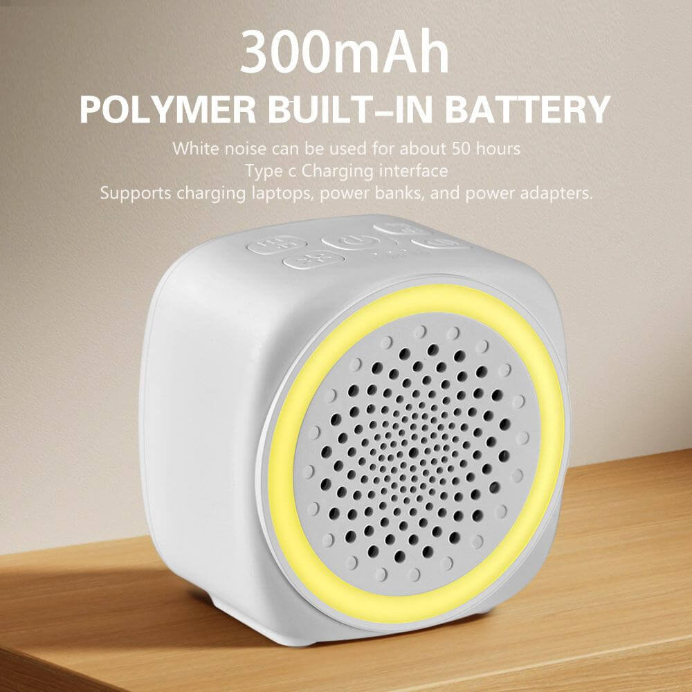 26-Song Colorful Light White Noise Sleep Machine | Music Soother for Babies | Infant Sleep Aid with Ambient Lighting , 