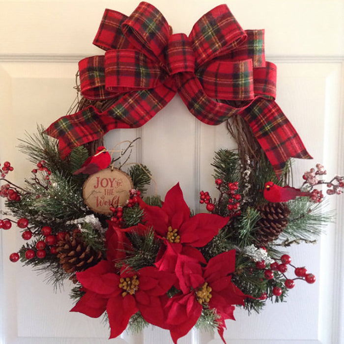 Festive Cotton Wreath - Christmas & Wedding Decor