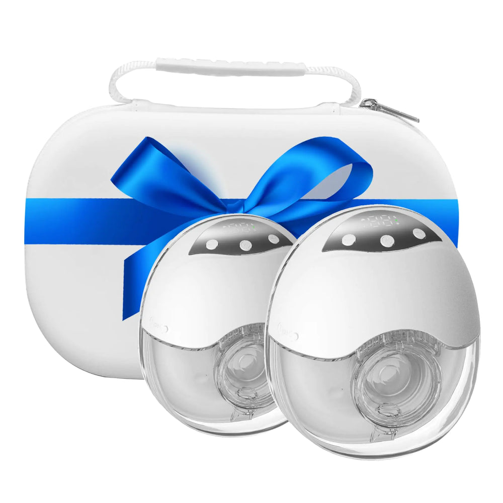 Breast Pump Hands Free Wearable Portable Electric Breast Pump with 4 Modes & 12 Levels Rechargeable & Smart Display Double Breastfeeding Pump 24/21/19mm Flange 2 Pack