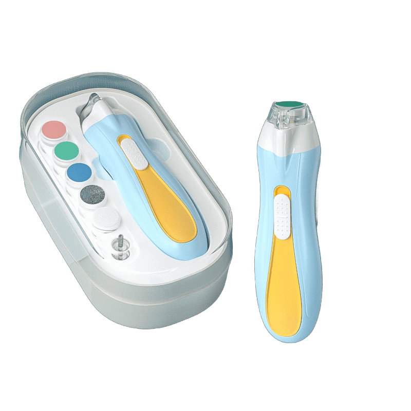 Baby Electric Nail Trimmer | Safe Nail Clipper for Newborns | No-Pinch Nail Grinding Tool with Precision Cutting , 