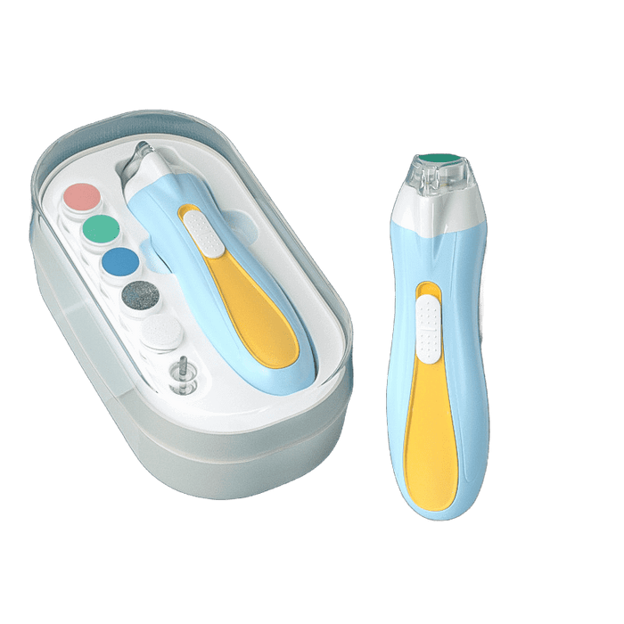 Baby Electric Nail Trimmer | Safe Nail Clipper for Newborns | No-Pinch Nail Grinding Tool with Precision Cutting , 