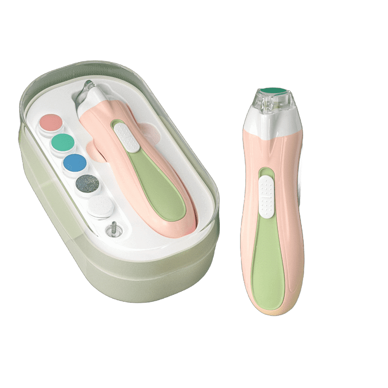 Baby Electric Nail Trimmer | Safe Nail Clipper for Newborns | No-Pinch Nail Grinding Tool with Precision Cutting , 