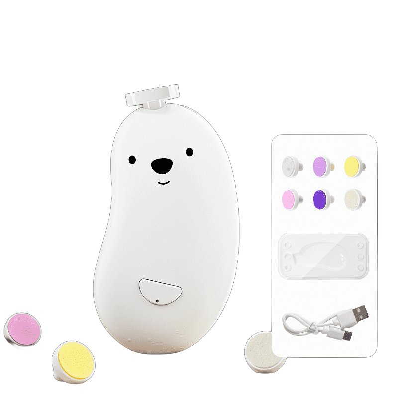 Electric Baby Nail Trimmer | Safe Nail Clipper Set | Newborn & Infant Nail Care Kit , 
