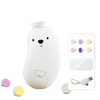 Electric Baby Nail Trimmer | Safe Nail Clipper Set | Newborn & Infant Nail Care Kit , 