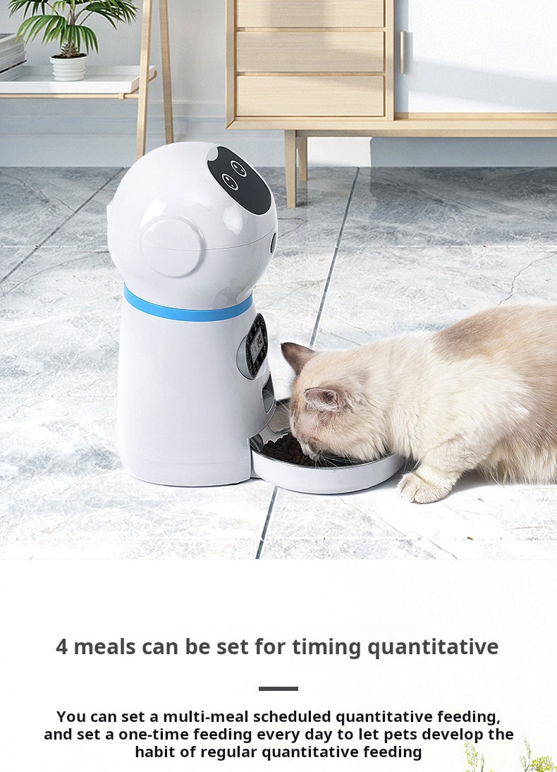 Smart Pet Care Revolution: Intelligent Automatic Pet Feeder with Stainless Steel Bowl! 🐱🐶
