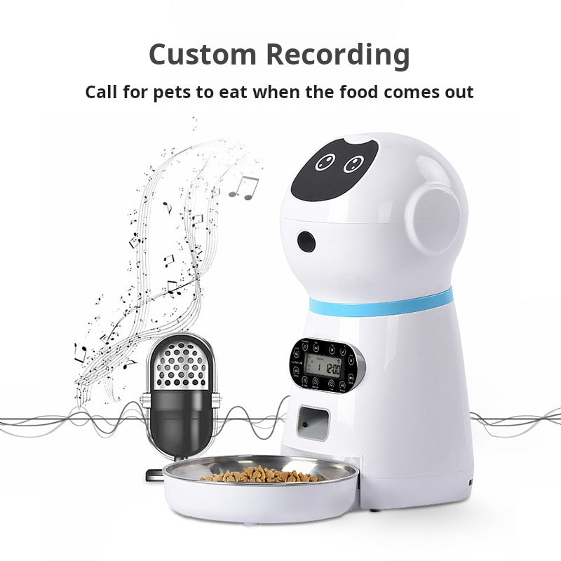 Smart Pet Care Revolution: Intelligent Automatic Pet Feeder with Stainless Steel Bowl! 🐱🐶