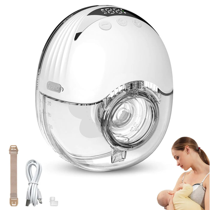Toogel Wearable Breast Pump Hands Free: Wireless Breast Pump for Breastfeeding with 4 Modes & 12 Levels Low Noise 210ml Capacity